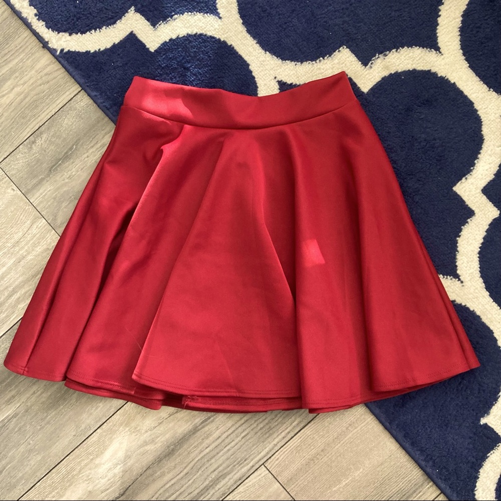 Red Skater Skirt